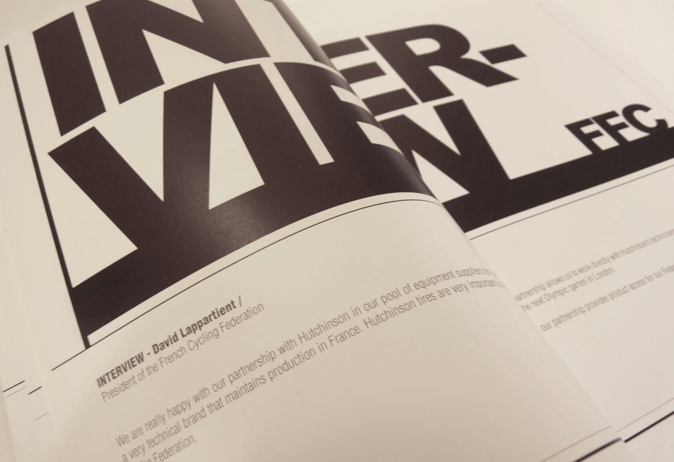 mise en page catalogue vélo par l'Agence de marque ELEM NT