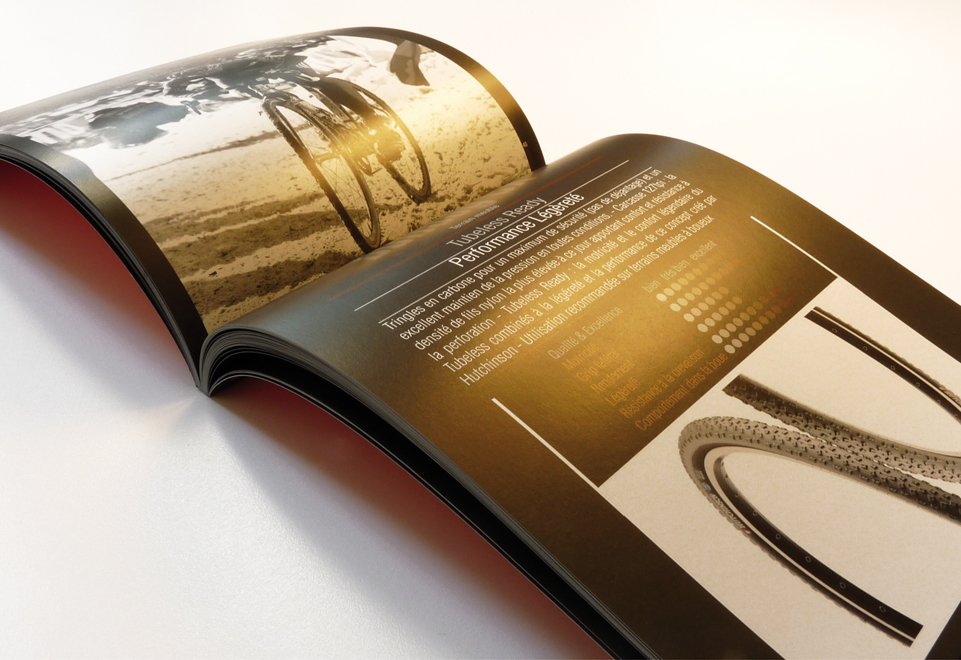 mise en page catalogue vélo par l'Agence de marque ELEM NT