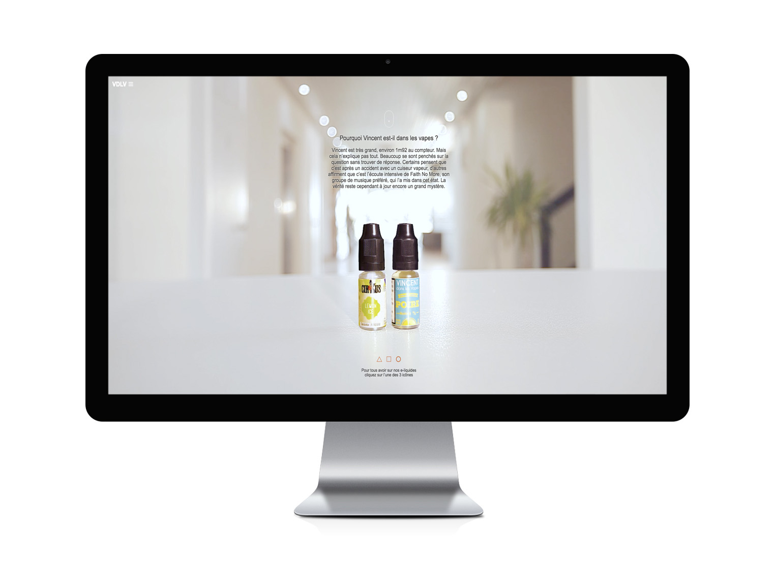 site web sensoriel VDLV réalisé par l'agence de communication ELEM NT