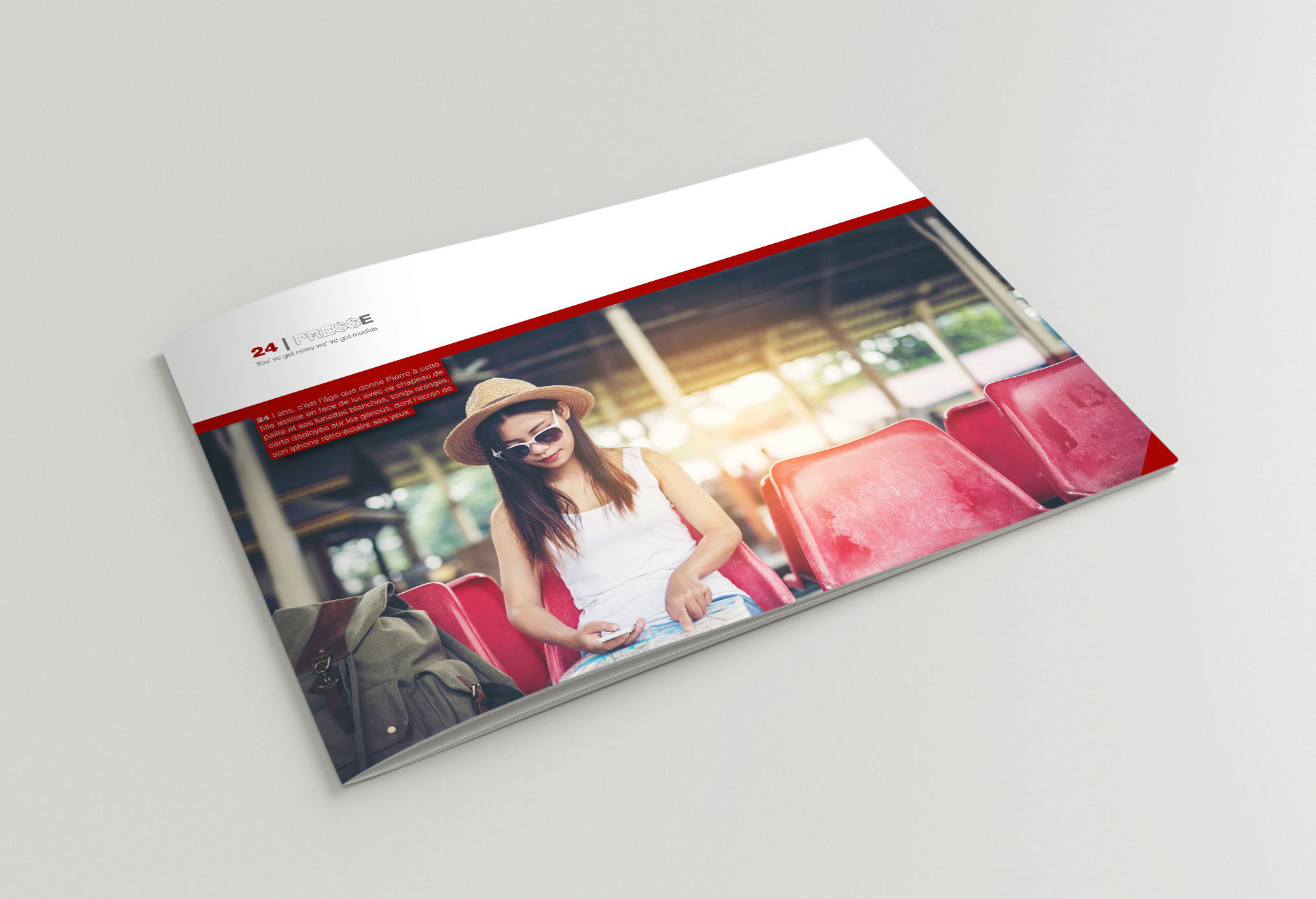 Concept de communication de l'agence ELEM NT pour l'Agence de relation Presse, 24 Presse