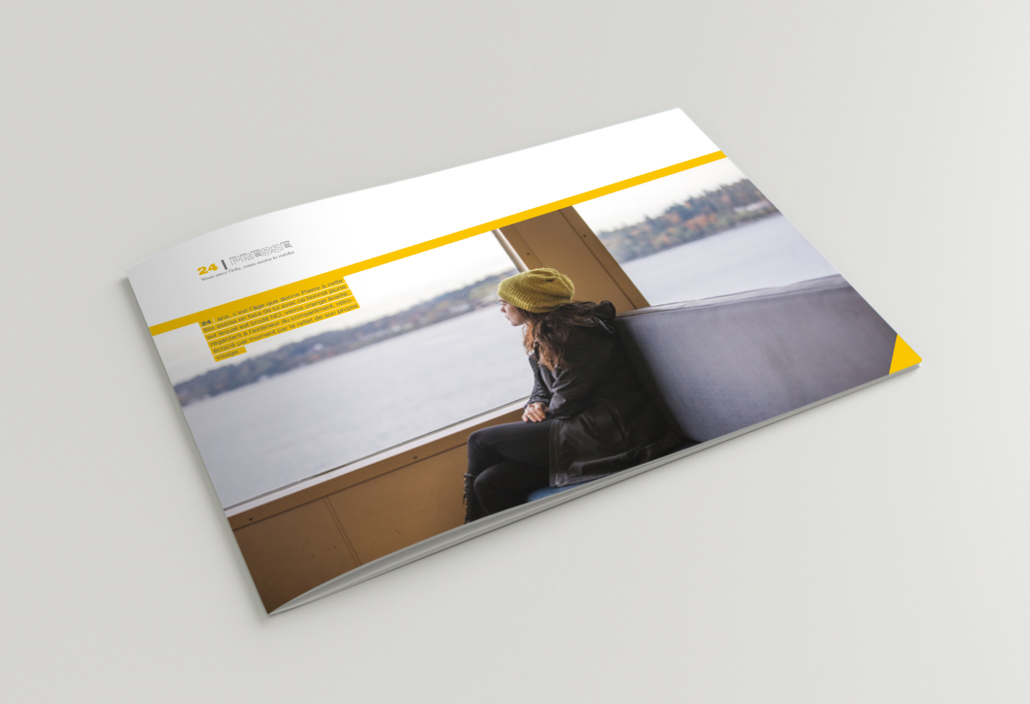 Projet de communication de l'agence ELEM NT pour l'Agence de relation Presse, 24 Presse