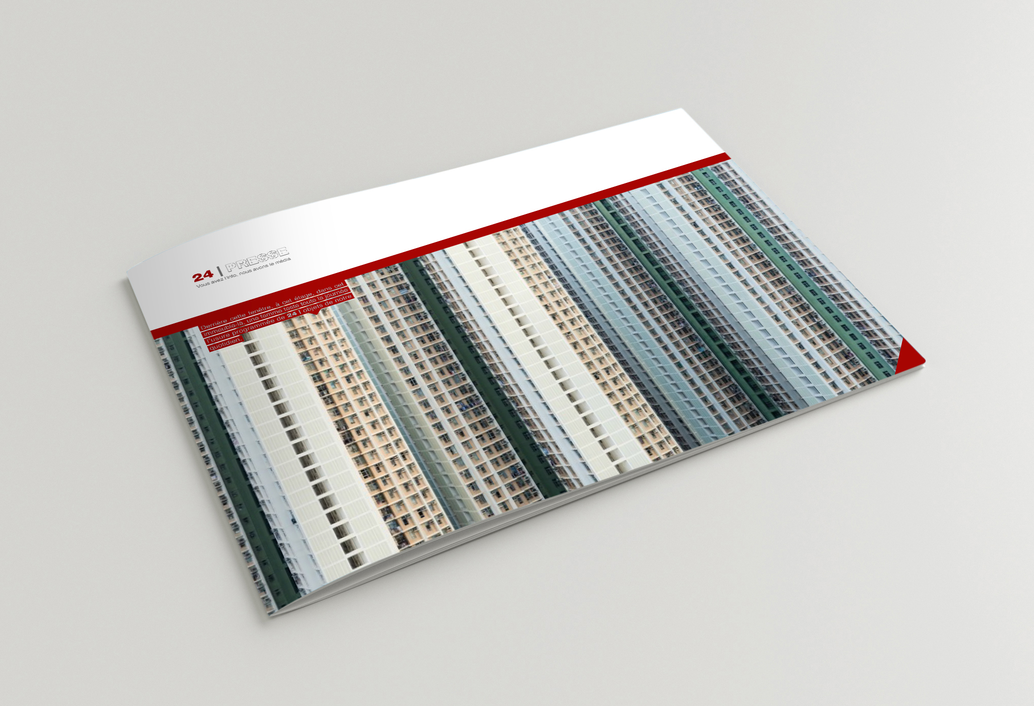 Projet de communication de l'agence ELEM NT pour l'Agence de relation Presse, 24 Presse