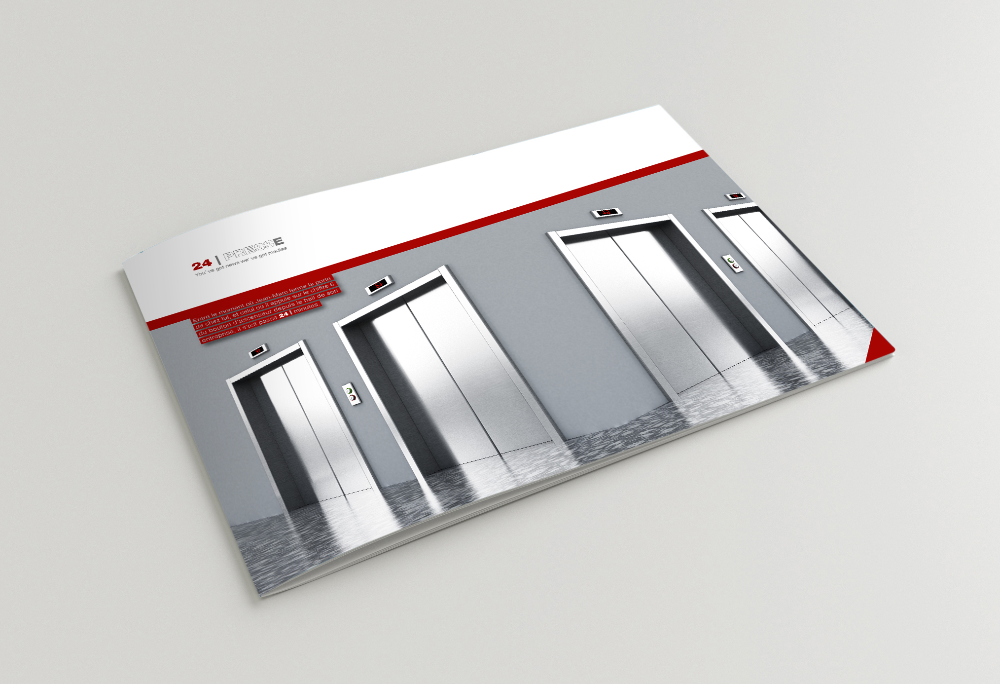 Concept de communication de l'agence ELEM NT pour l'Agence de relation Presse, 24 Presse