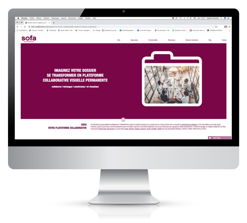 Réalisation agence de communication à bordeaux element