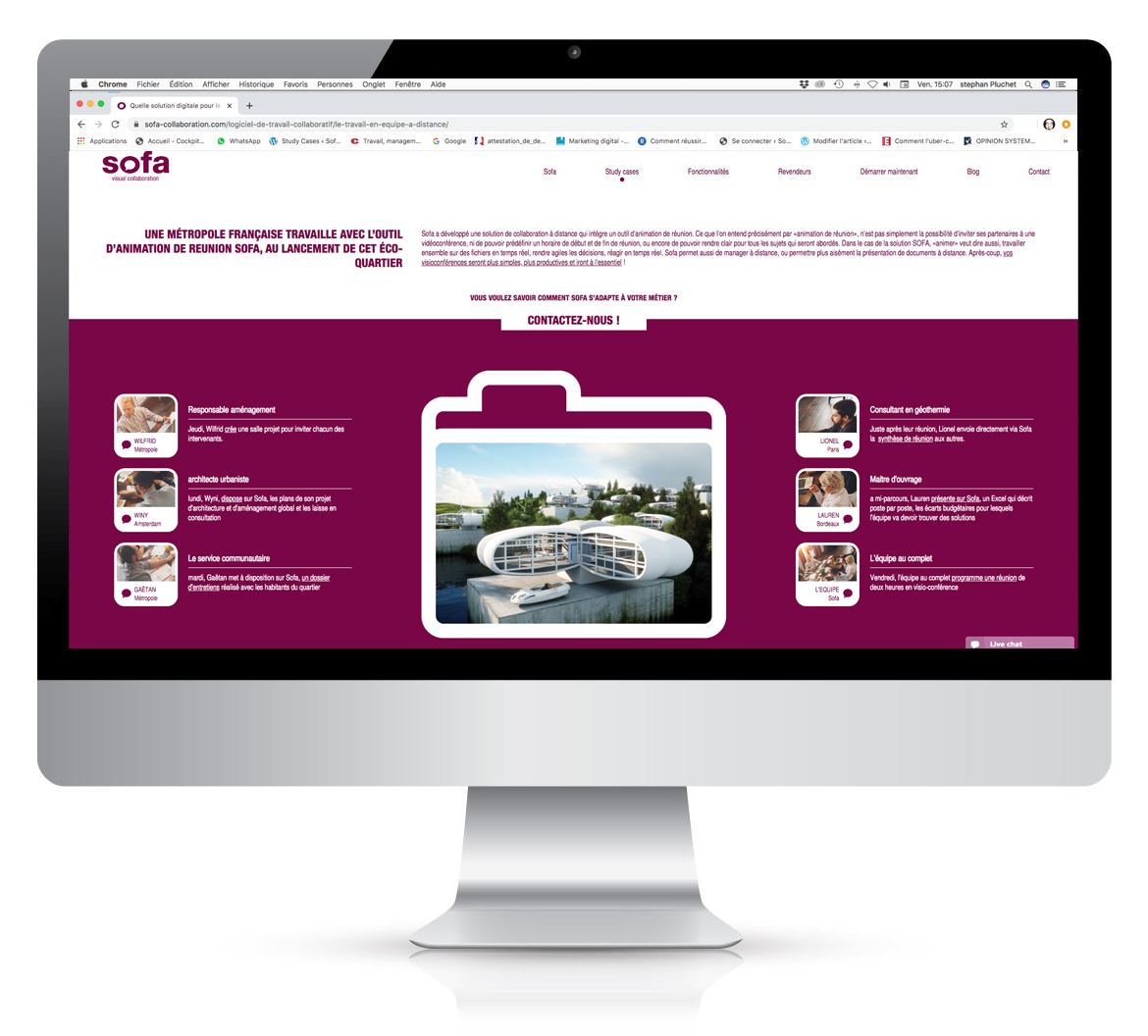 Réalisation agence de communication à bordeaux element