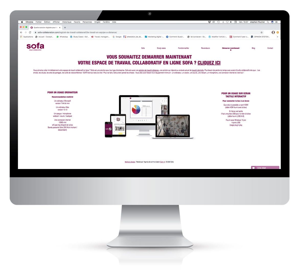 Réalisation agence de communication à bordeaux element