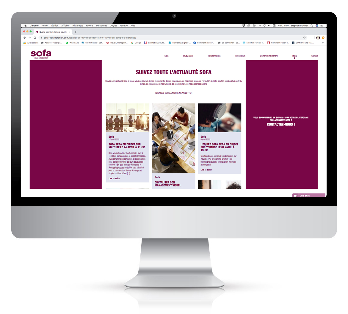 Réalisation agence de communication à bordeaux element